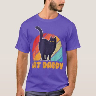 Cat Daddy Vintage Eighties Style Cat Retro Gift  T-Shirt