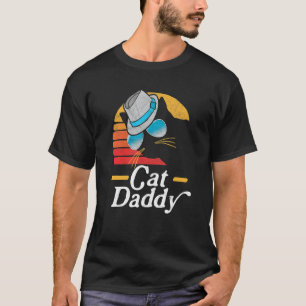Cat Daddy Vintage Eighties Style Fedora & Sunglass T-Shirt