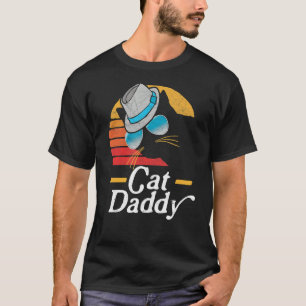Cat Daddy Vintage Eighties Style Fedora & Sunglass T-Shirt