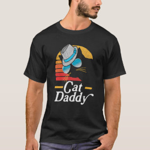 Cat Daddy Vintage Eighties Style Fedora & Sunglass T-Shirt