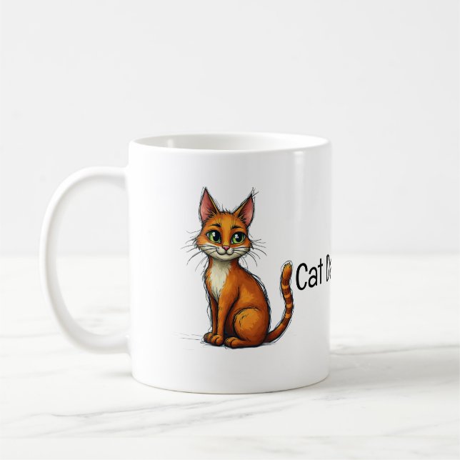 Cat Dads Rule mug - a perfect Father's day gift (Left)