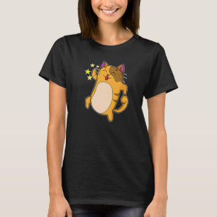 Cat Dances With Tongue Stuck Out T-Shirt