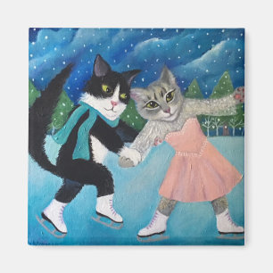 Cat Dancing Magnet