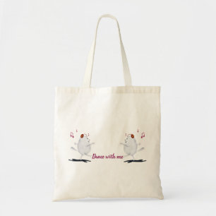 Cat dancing to music Tote Bags