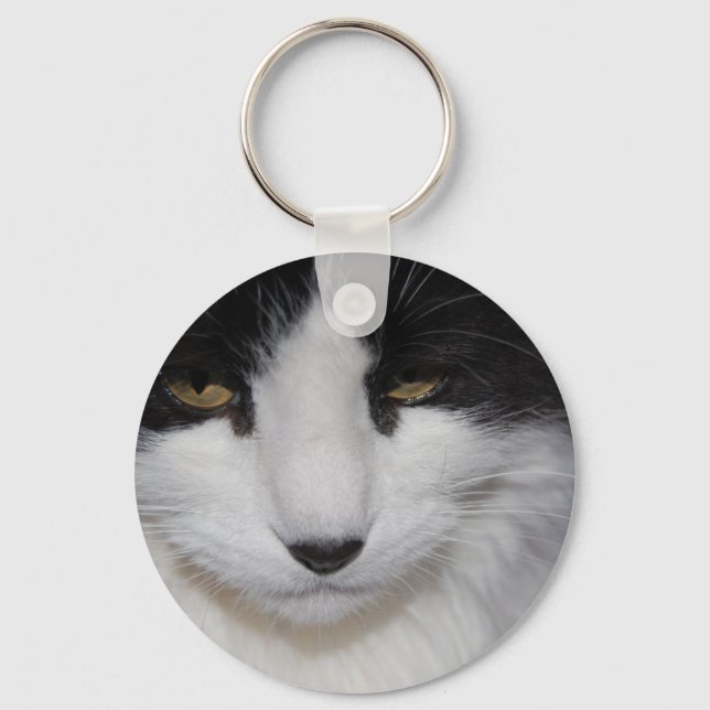 Cat Dark Eyes Key Ring (Front)