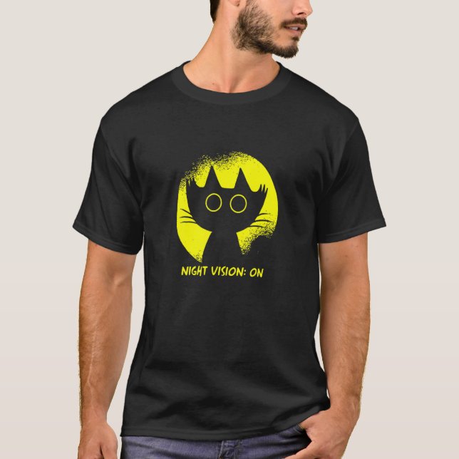 Cat Darkness He Cat T-Shirt (Front)