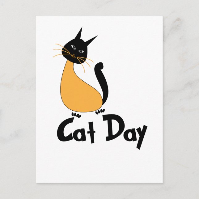 Cat Day Cute Kitty Postcard (Front)