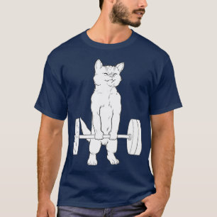 Cat Deadlift Powerlifting T-Shirt