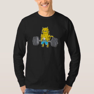 Cat Deadlift Powerlifting Weightlifter Cat T-Shirt