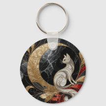 Cat Deco Keychain
