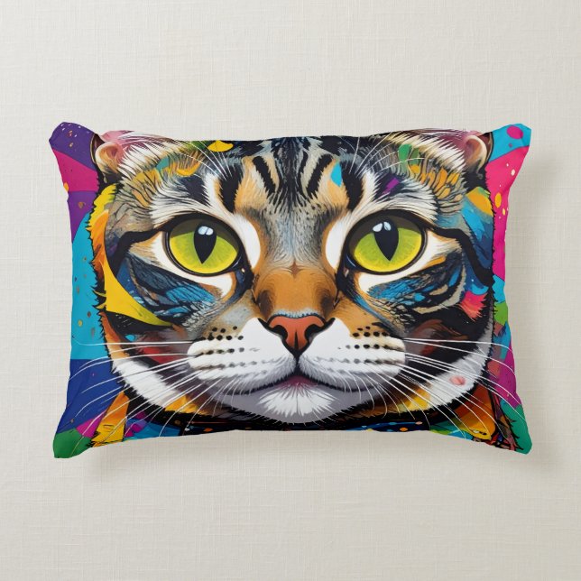 cat decorative cushion (Front)