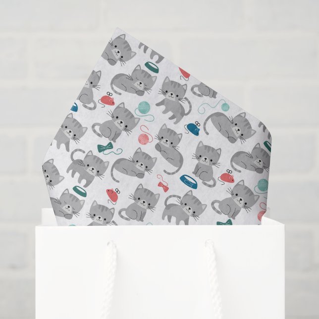 Cat Decoupage Tissue Paper, Kitty Kitten Paper (Gift Bag)