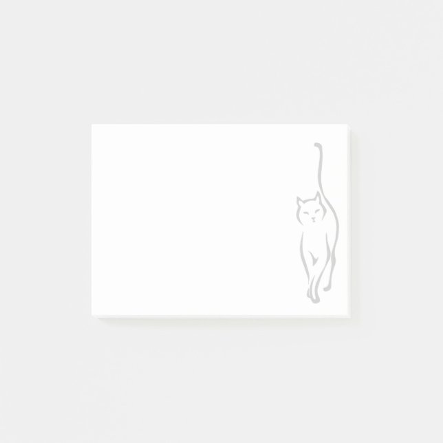 Cat Delicate Post-it Notes (Front)