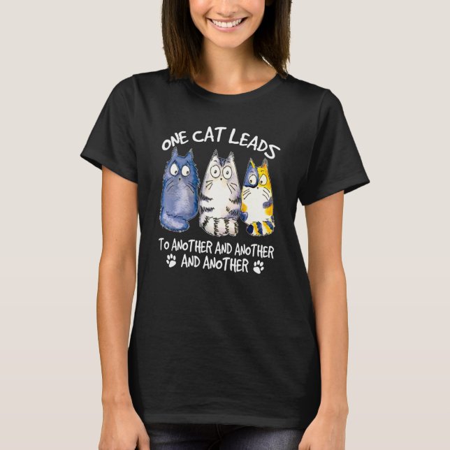 Cat Design Cat Kittens Hangover T-Shirt (Front)