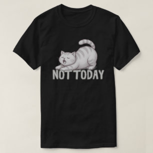 cat design, sleepy mood, funny lazy cat, cat lover T-Shirt