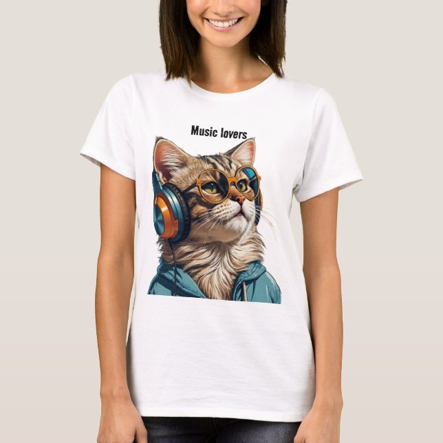 Cat design  T-Shirt (Front)