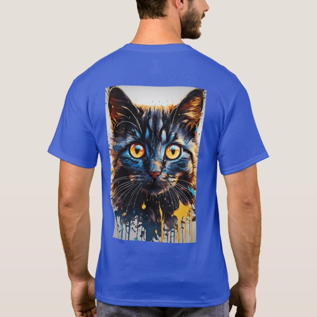 Cat Design T-Shirt (Back)