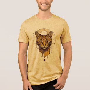 Cat Design Tri-Blend Shirt