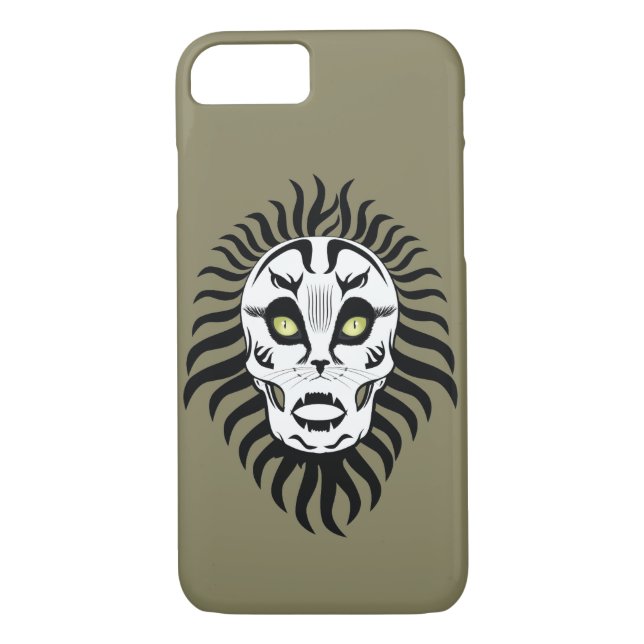 Cat Designed Skull Skeleton Iphone Case (Back)