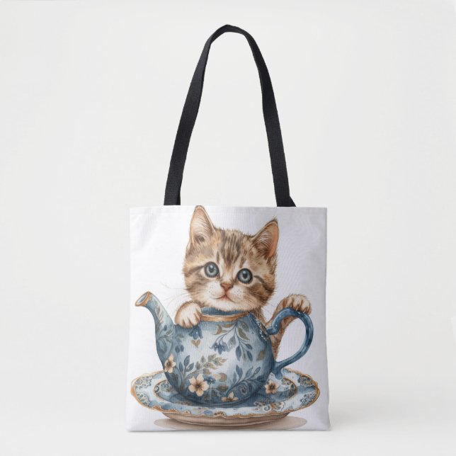 Cat Detail Tote Bag (Front)