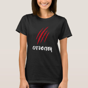 Cat Diabetes Syringe Helicopter Cat Mum Dad Cat Di T-Shirt