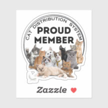 Cat Distribution System Sticker