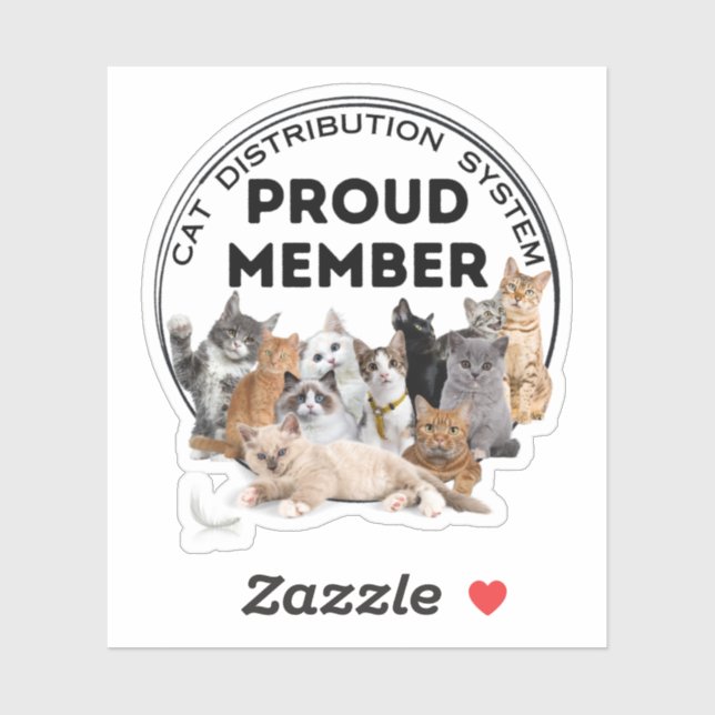 Cat Distribution System Sticker (Sheet)