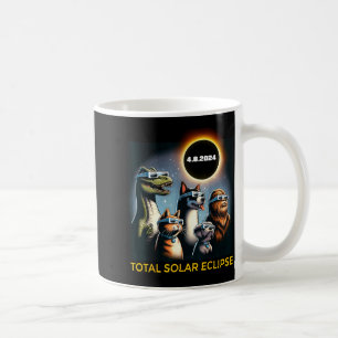 Cat Dog Bigfoot Eclipse Gles Total Solar Eclipse Coffee Mug