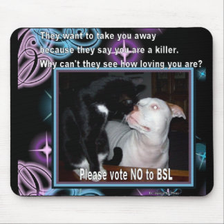 cat dog bsl mouse pad