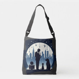 Cat, dog, Jazz  Crossbody Bag