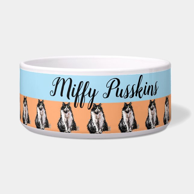 Cat Dog Tuxedo Cat Pastel Orange Pet Name  (Front)