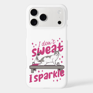 CAT DOING PILATES I DON'T SWEAT I SPARKLE