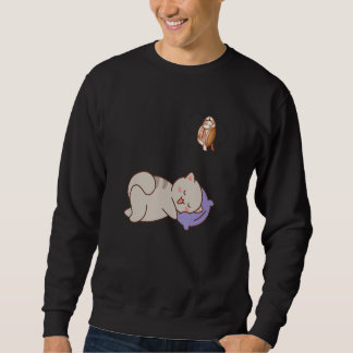 Cat Dreaming Sleeping Sweatshirt