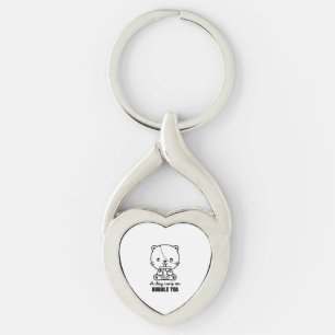 Cat Drink Bubble Tea, Boba Tea Clipart Key Ring
