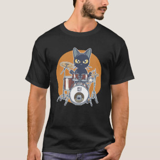 Cat Drummer T-Shirt