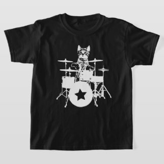 Cat Drummer Tee