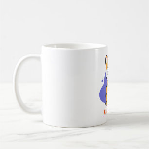 Cat Eating A Pizza    Coffee Mug
