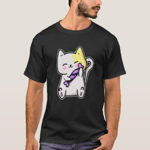 Cat Eating Delicious Candy Sweets Trick Or Treat T-Shirt