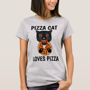 CAT EATING PIZZA, Funny T-shirts