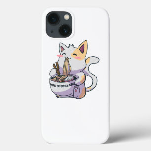 Cat Eating Ramen iPhone 13 Case