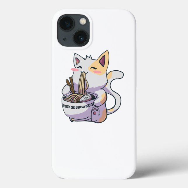 Cat Eating Ramen Case-Mate iPhone Case (Back)