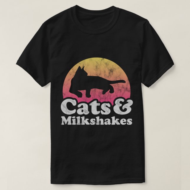 Cat Eating Spaghetti  46 T-Shirt (Design Front)