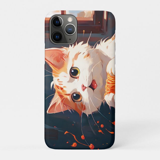 Cat eating spaghetti Case-Mate iPhone case (Back)