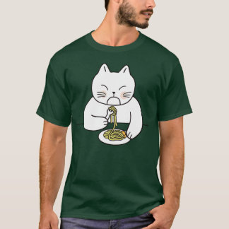 Cat Eating Spaghetti Cat Eating Spaghetti Cat vint T-Shirt