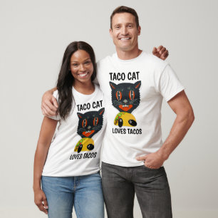CAT EATING TACO Funny T-shirts