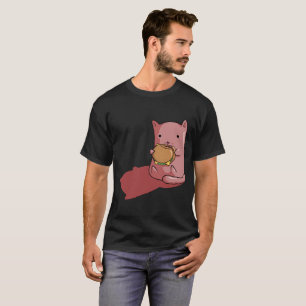 Cat eats hamburger T-Shirt