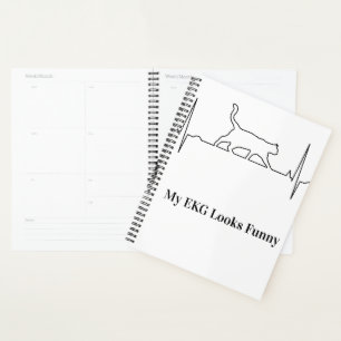 Cat EKG Calendar Planner