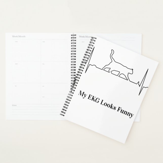 Cat EKG Calendar Planner (Display)