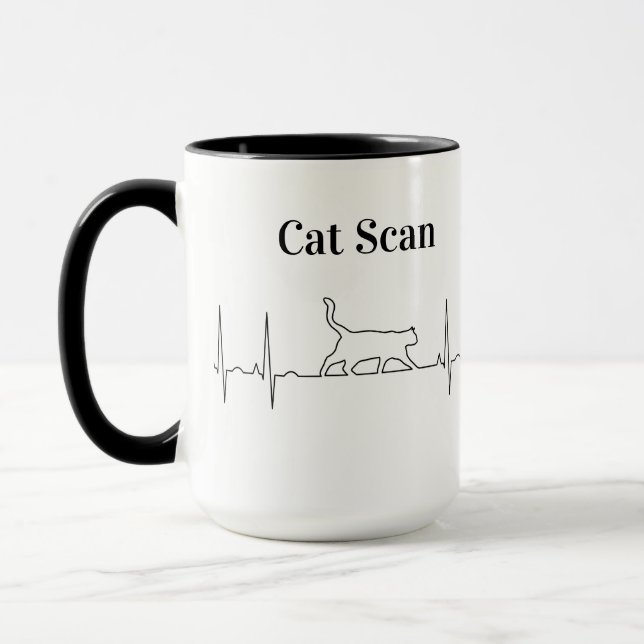 Cat EKG Mug (Left)