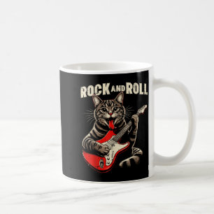 Cat Electric Guitar Rock And Roll Rocker Kitten Me Coffee Mug